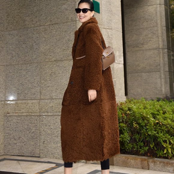 AmandaX 100% Turkish Imported 'Icelandic Wrap' Sheepskin Fur Outerwear S - Picture 6 of 16